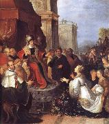 Frans Francken II Solomon and the Queen of Sheba oil painting on canvas